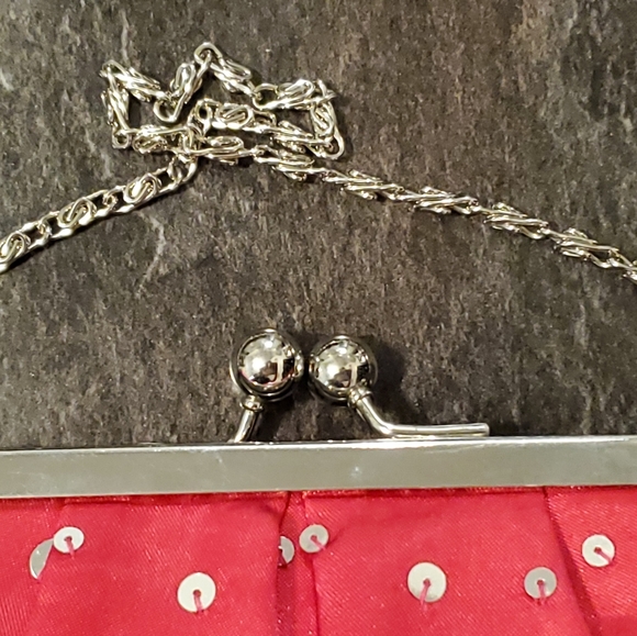 Red / Sequin Evening Purse by Kate Landry - Picture 3 of 7